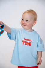 DEAR DARCY TERRIBLY TWO TEE - BLUE