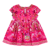CAMILLA BABIES TEE DRESS WITH GATHERED SKIRT - FLAMENCO ROSE FLAMROSE