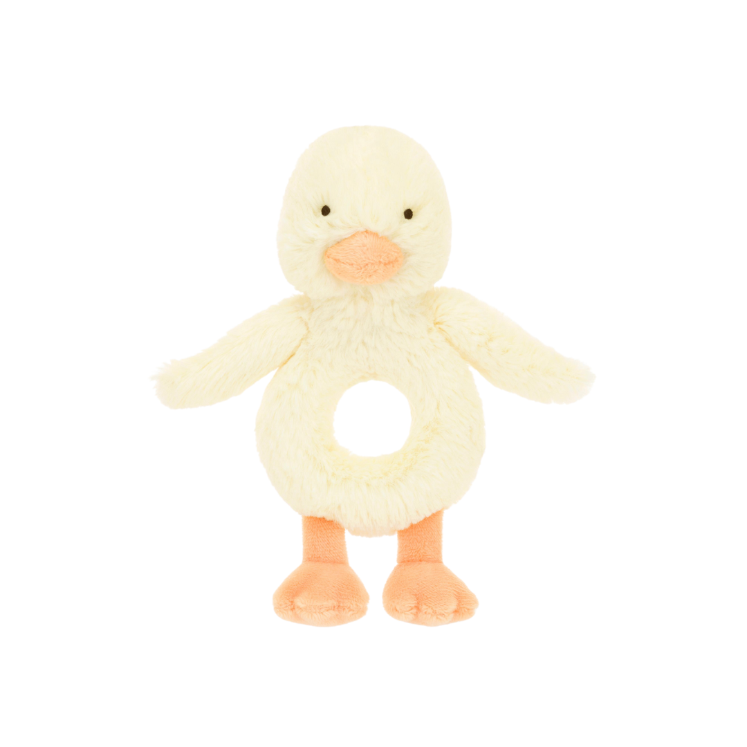 JELLYCAT BASHFUL DUCKLING RING RATTLE