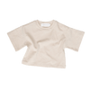 CINNAMON BABY OVERSIZED BASIC TEE - BEIGE