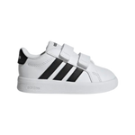 ADIDAS KIDS GRAND COURT 3.0 WHITE / BLACK STRIPE