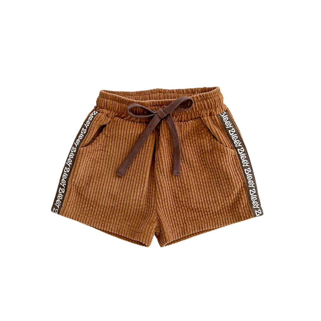 ZIGGY LOU CORD SHORTS - JAVA