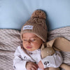 SNUGGLE HUNNY HAZELNUT KNIT BEANIE