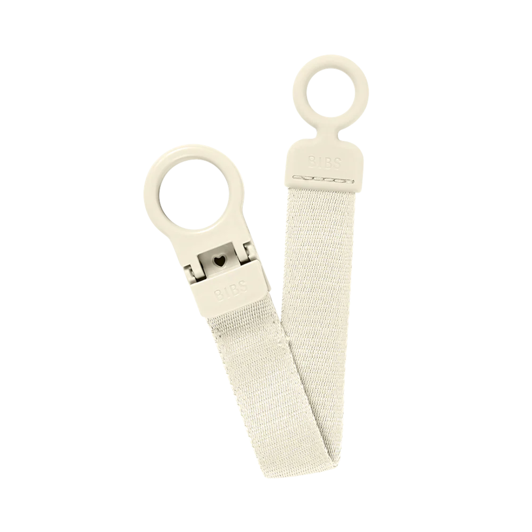 BIBS PACIFIER CLIP LOOP - IVORY