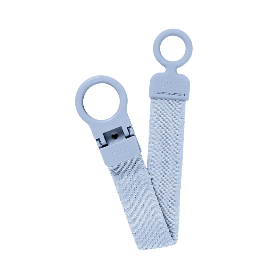 BIBS PACIFIER CLIP LOOP - DUSTY BLUE
