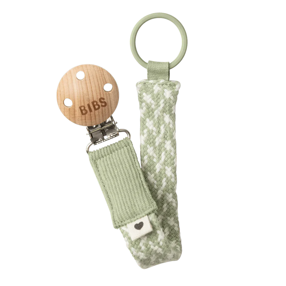 BIBS PACI BRAID - SAGE / IVORY