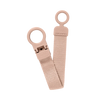 BIBS PACIFIER CLIP LOOP  - BLUSH