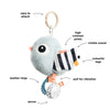 DONE BY DEER ACTIVITY SENSORY TOY BIRDEE BLUE