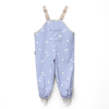 CRYWOLF RAIN OVERALLS - FLORAL PERIWINKLE
