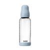 BIBS GLASS BABY BOTTLE COMPLETE SET LATEX - BABY BLUE