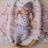 SNUGGLE HUNNY LAVENDER ORGANIC PANTS WITH FRILL