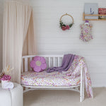 SNUGGLE HUNNY ISLA ORGANIC FITTED COT SHEET