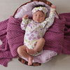 SNUGGLE HUNNY ISLA LONG SLEEVE ORGANIC BODYSUIT WITH FRILL