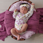 SNUGGLE HUNNY ISLA LONG SLEEVE ORGANIC BODYSUIT WITH FRILL