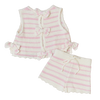 BABY O THE LABEL STRAWBERRY BOW KNIT SET