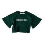 CINNAMON BABY CAMPUS TEE - EMERALD