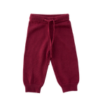 CINNAMON BABY POMEGRANATE KNITTED PANTS