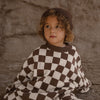 CINNAMON BABY KNITTED JUMPER - CHOCOLATE