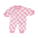 CINNAMON BABY KNITTED LOUNGESUIT - BABY PINK