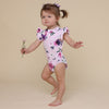 SNUGGLE HUNNY FLORAL KISS SHORT SLEEVE BODYSUIT