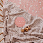 SNUGGLE HUNNY WARM GREY DIAMOND KNIT BLANKET