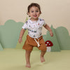 SNUGGLE HUNNY TRAINS SHORT SLEEVE ORGANIC BODYSUIT