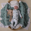 SNUGGLE HUNNY EDEN ORGANIC SNUGGLE SLEEPSUIT ZIP FOOTIE
