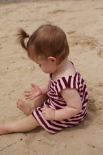 DEAR DARCY LOVE MILEY DRESS - PINK & BROWN