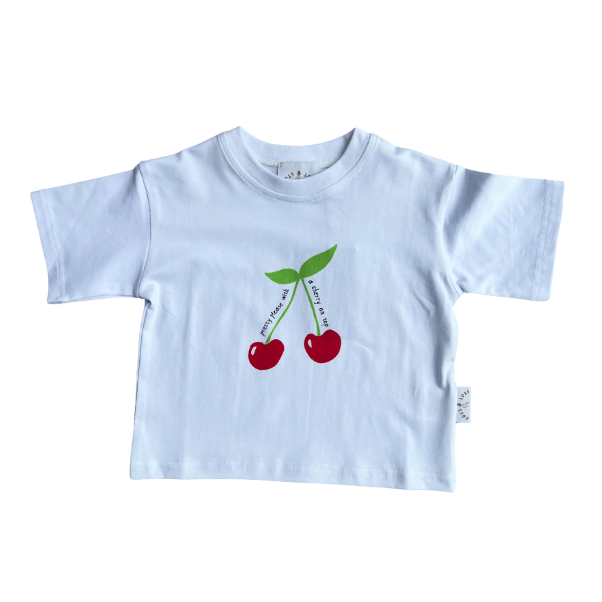 POSS & SOSS CHERRY OVERSIZED TEE