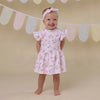 SNUGGLE HUNNY ALICE'S TEA PARTY SHORT SLEEVE DRESS
