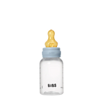 BIBS BABY BOTTLE BPA FREE PLASTIC LATEX -BABY BLUE