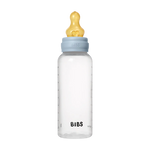 BIBS BABY BOTTLE BPA FREE PLASTIC LATEX -BABY BLUE