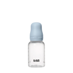 BIBS BABY BOTTLE BPA FREE PLASTIC LATEX -BABY BLUE
