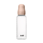BIBS BABY BOTTLE BPA FREE PLASTIC LATEX - BLUSH