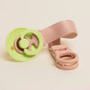 BIBS PACIFIER CLIP LOOP  - BLUSH