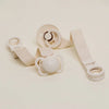 BIBS PACIFIER CLIP LOOP - IVORY
