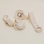 BIBS PACIFIER CLIP LOOP - IVORY