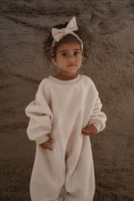 CINNAMON BABY TEDDY LOUNGESUIT - CREAM