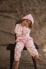 CINNAMON BABY CHUNKY BEANIE - PINK