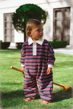 CINNAMON BABY CAMPUS LOUNGESUIT - NAVY STRIPE