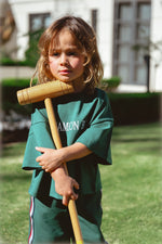 CINNAMON BABY CAMPUS TEE - EMERALD