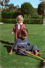 CINNAMON BABY CAMPUS TRACKPANT - NAVY