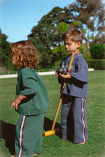 CINNAMON BABY CAMPUS TRACKPANT - NAVY
