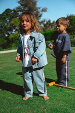 CINNAMON BABY CAMPUS TEE - NAVY