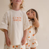 CINNAMON BABY CREAM BASIC OVERSIZED TEE