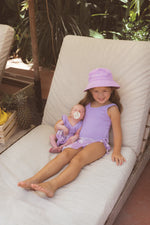 CINNAMON BABY BIG ISLAND BUCKET HAT - LILAC