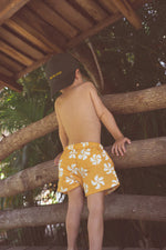 CINNAMON BABY HONOLULU BOARD SHORTS - MUSTARD