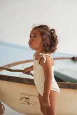 CINNAMON BABY LEMON SPLICE ONE PIECE SWIMSUIT