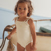 CINNAMON BABY LEMON SPLICE ONE PIECE SWIMSUIT