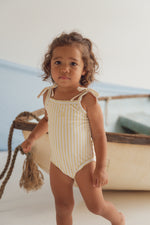 CINNAMON BABY LEMON SPLICE ONE PIECE SWIMSUIT